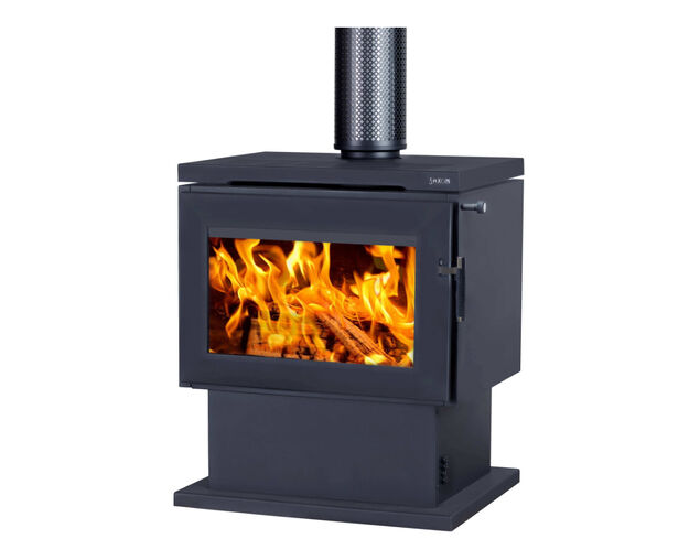 Saxon Mahogany Freestanding Wood Heater, , hi-res