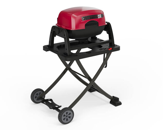 Ziggy Elite Nomad Single Burner Flame Failure BBQ plus Cart Bundle - Chilli Red, , hi-res