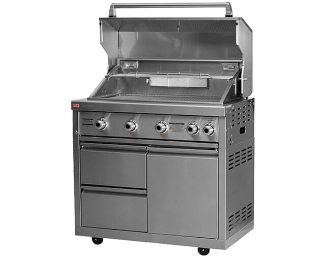 Ziegler & Brown Grand Turbo 4 Burner Roll-In on Cart  L2-SERIES, , hi-res