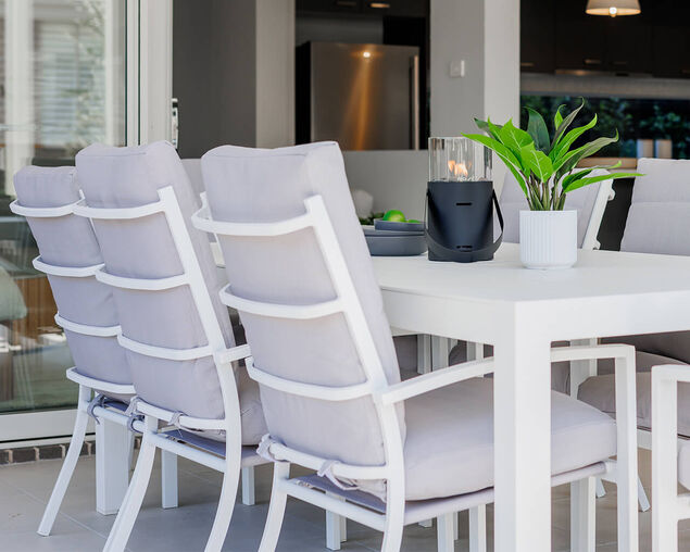 Jette 9 Piece Dining Setting - White, White, hi-res