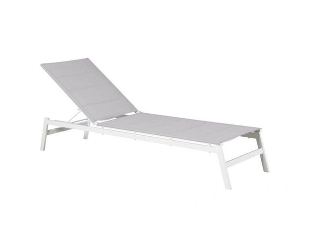 Boston Padded Sunlounge (White), White, hi-res image number null