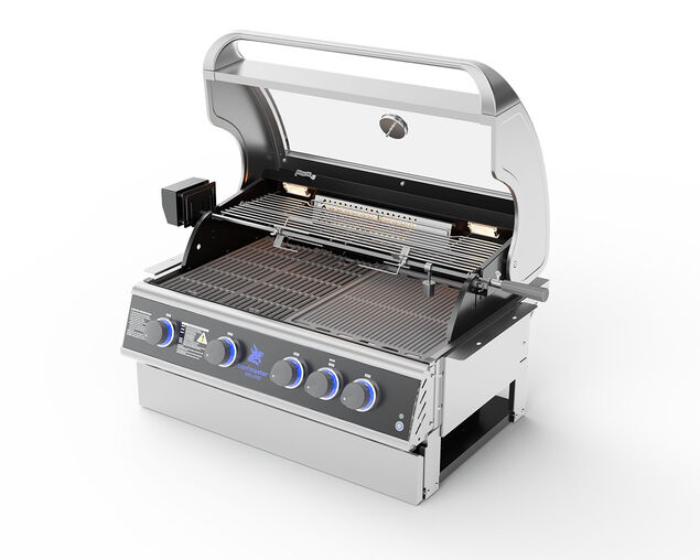 Deluxe Beefmaster T-Series 4 Burner Build-In BBQ, , hi-res