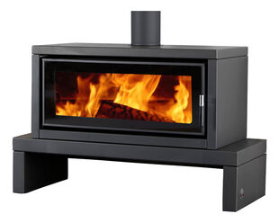 Norseman Aura Freestanding Wood Heater with Bench