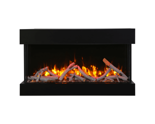 Amantii Smart 40" unit – 10 5/8" in depth 3 sided glass fireplace