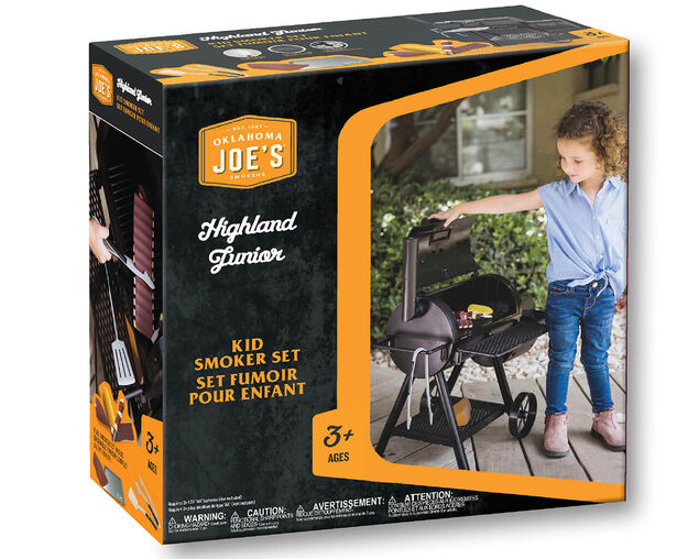 Oklahoma Joe's Kids Play Toy BBQ Smoker Set with Real Smoke Effect, , hi-res