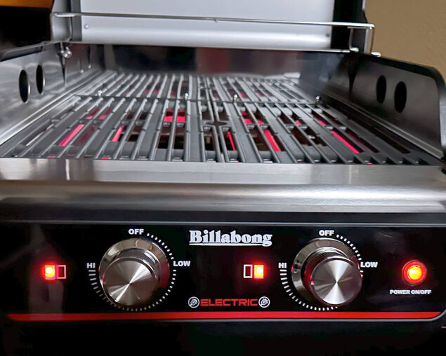 Billabong 2 Burner Electric BBQ on Cart, , hi-res