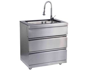 Ziegler & Brown Grand Turbo Sink Module with Gold Fleck Granite Top