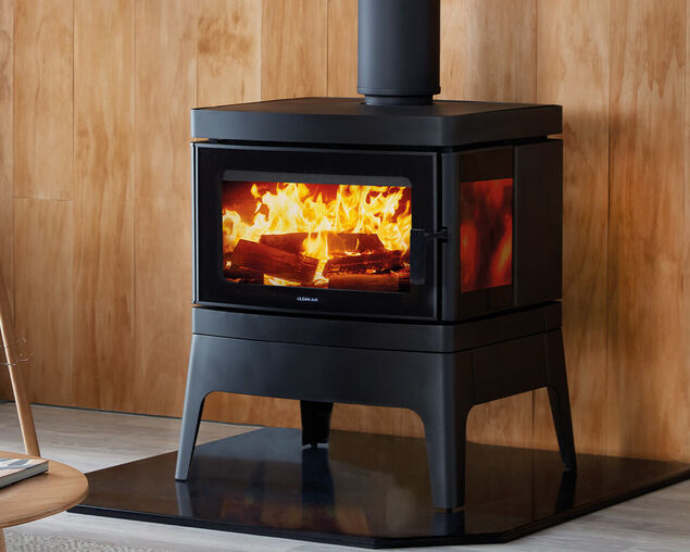 Clean Air Large Console Freestanding Wood Heater, , hi-res