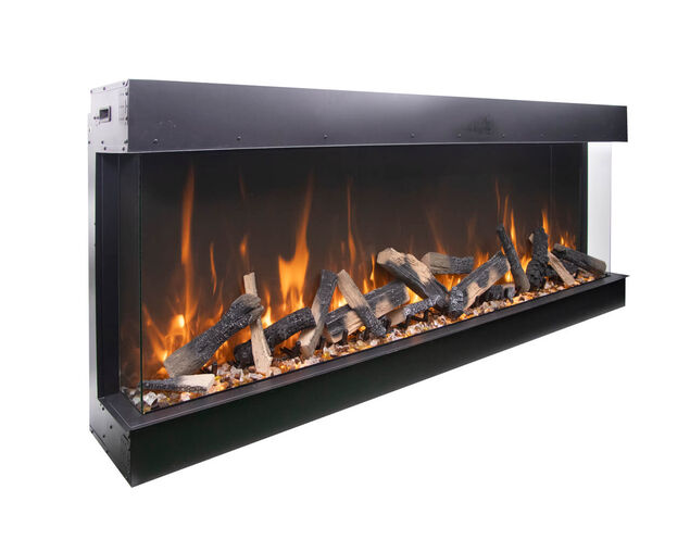 Amantii Smart 72" unit - 14 1/4" in depth 3 sided glass fireplace, , hi-res