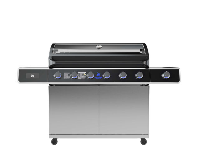 Beefmaster  Premium T-Series 6 Burner BBQ on Deluxe Cart Roll In, , hi-res image number null