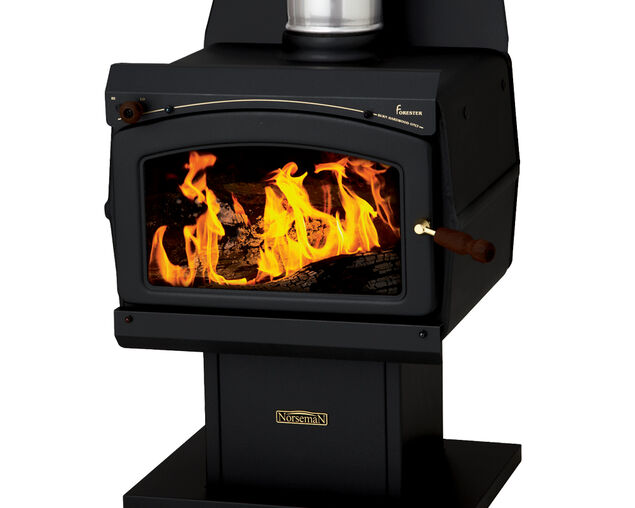 Norseman Forester Freestanding Wood Heater - Metallic Black, , hi-res image number null