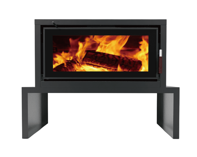 Aura MKII Freestanding Wood Heater on Bench, , hi-res image number null