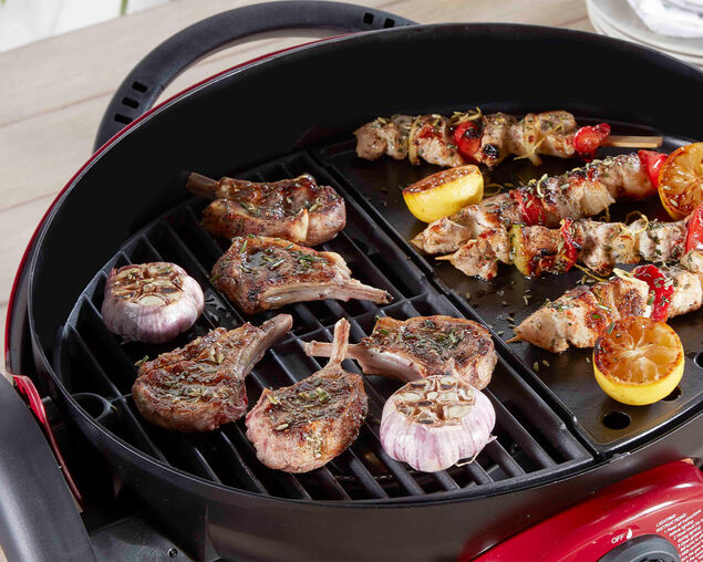 Ziegler & Brown Single Burner Portable Grill Half Grill, , hi-res