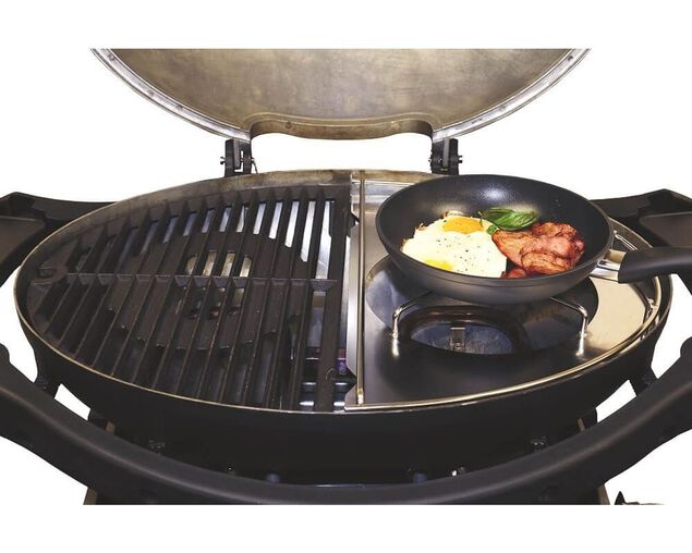 Ziggy Classic Triple Grill LPG BBQ on Cart (Gunmetal Grey), Gunmetal Grey, hi-res