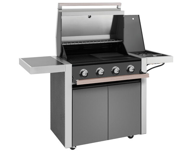 BeefEater 1500 Series - 4 Burner BBQ With Side Burner, , hi-res