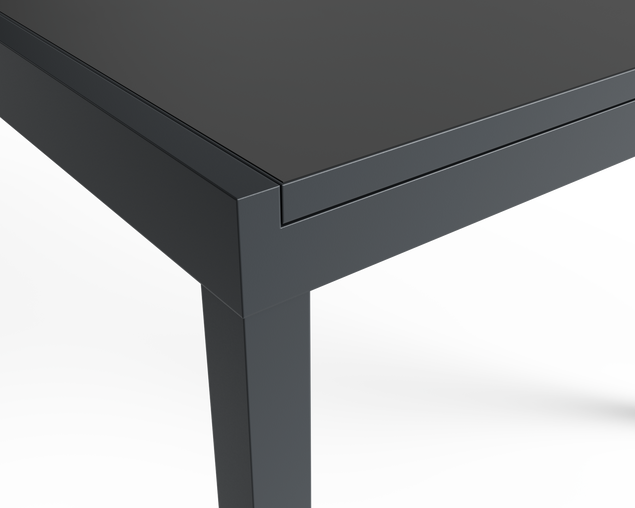 Sinta Extension Dining Table 240cm - Gunmetal Grey, Gunmetal Grey, hi-res