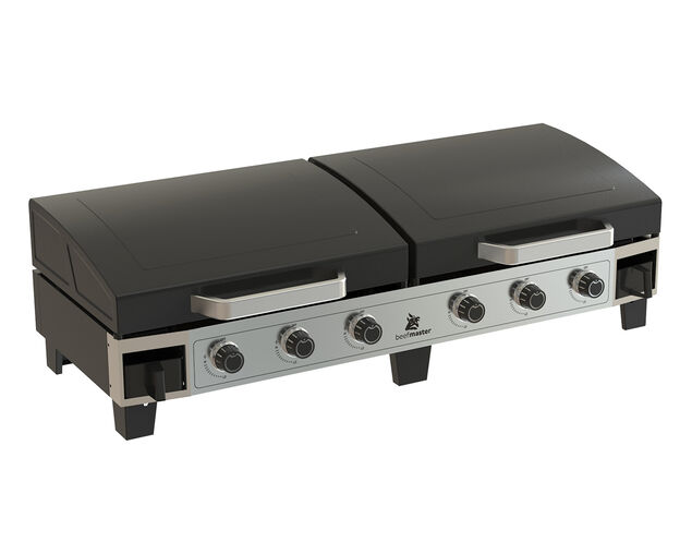 Beefmaster Griddle 6 Burner Flat Top BBQ on Cart, , hi-res