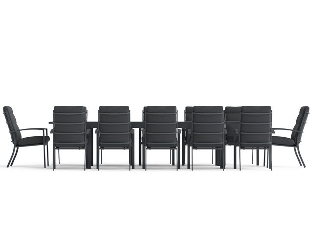 Jette-Sinta 13-Piece Extension Dining Setting - Gunmetal Grey, , hi-res