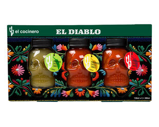 El Cocinero El Diablo Mexican Hot Sauce Triple Pack