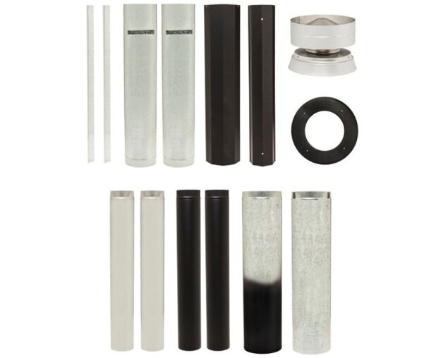 Maxiheat Standard Flue Kit - Metallic Black, , hi-res image number null