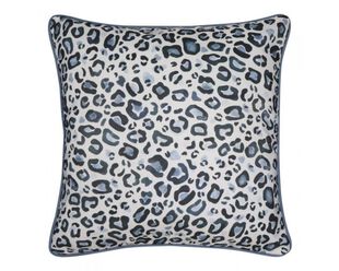 Blue Leopard Cushion 50 x 50cm