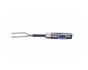 Avanti BBQ Fork With Pre-Programmed Digital Thermometer - Grey