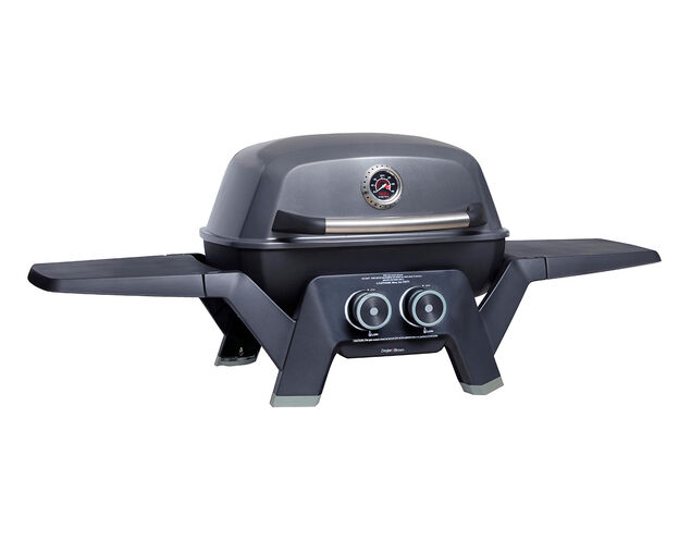 Ziggy Elite Twin Grill Natural Gas BBQ (Gunmetal Grey), , hi-res