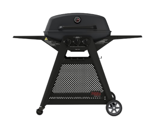 Ziggy Elite Triple Grill LPG BBQ Plus Cart Bundle - Midnight (Limited Edition)