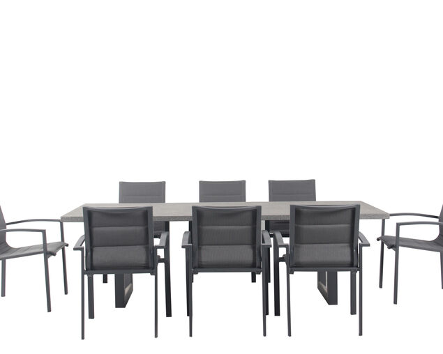 Boston-Avalon 9 Piece Dining Setting (Gunmetal Grey), , hi-res