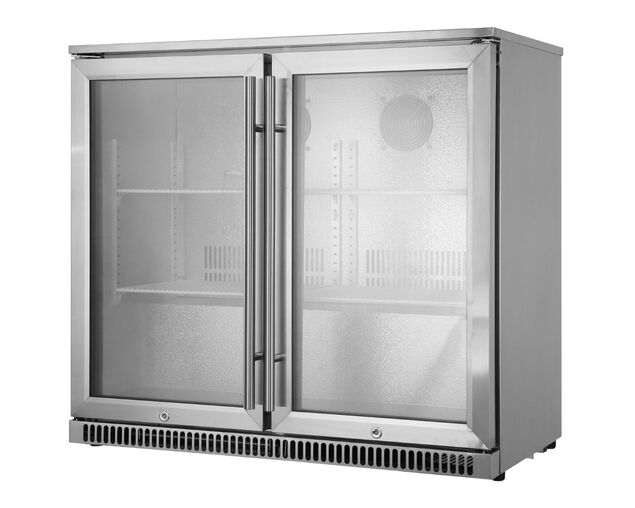 Ziegler & Brown Outdoor Bar Fridge - 2 Door Triple Glazed, , hi-res