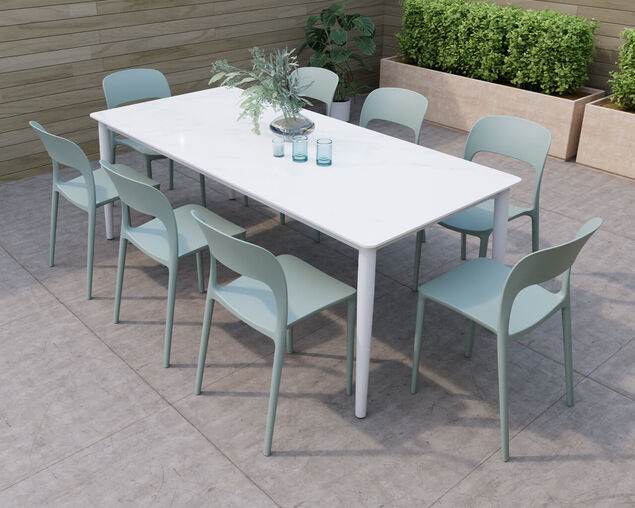 Riley-Dome 9 Piece Olive Dining Setting, , hi-res