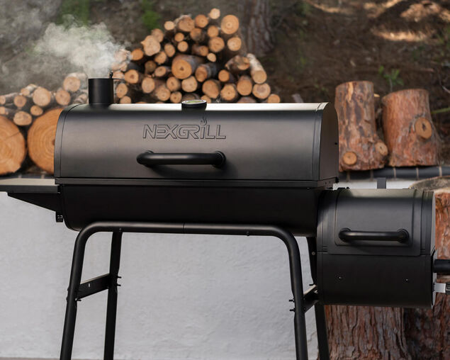 Nexgrill Barrel Grill and Offset Smoker, , hi-res