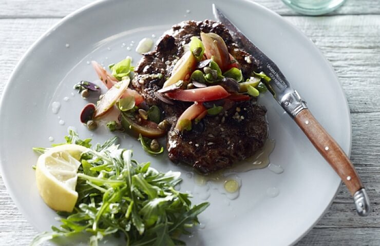 Minute Steak with Tomato & Herb Salad