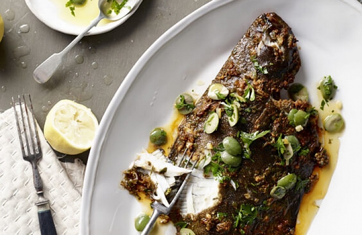 Moroccan BBQ Flounder