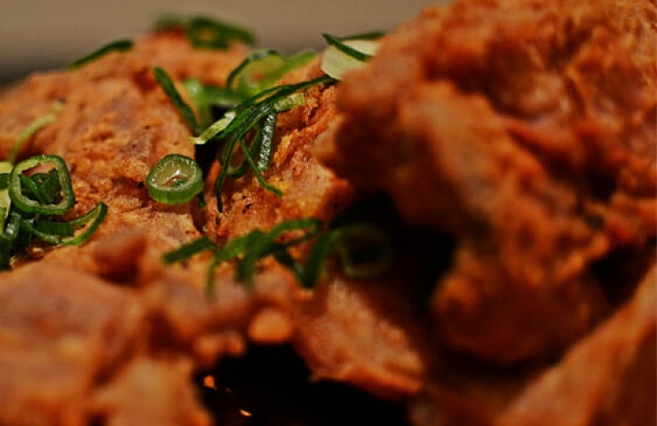 Southern Style Fried Chicken with Spring Onion & Black Pepper Mayonnaise