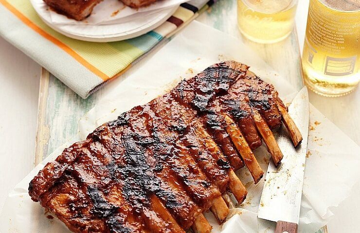 Pork Ribs with Sticky Barbecue Sauce
