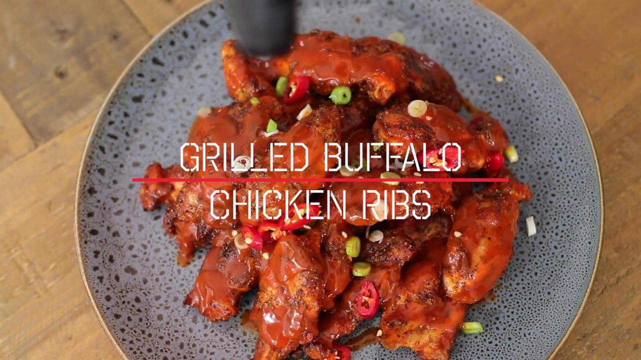 Char-Grilled Buffalo Chicken Ribs Recipe - Low ‘n’ Slow Barbeque Recipe