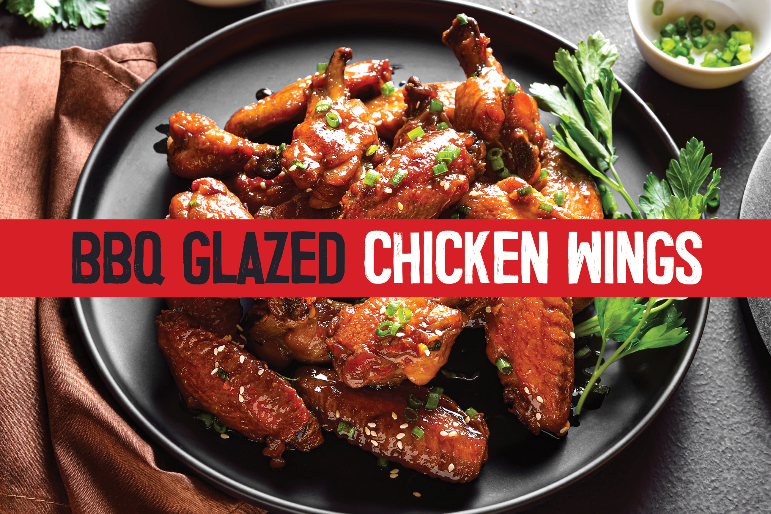 BBQ Glazed Chicken Wings
