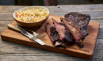 8-Hour Smoked Beef Short Ribs with Slaw