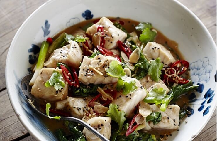 Fish Stir-Fry with Ginger & Chilli