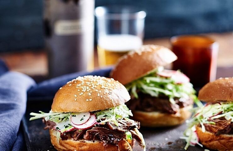 Balsamic Honey Pulled Pork Buns