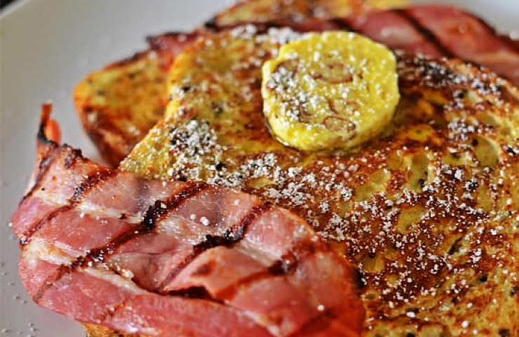 Cinnamon French Toast with Maple & Pecan Butter