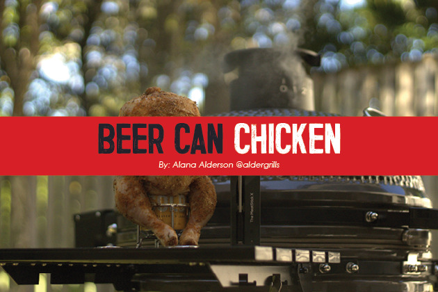 Beer Can Chicken with Potato Wedges