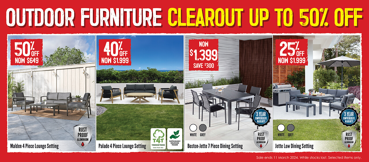 Up to 50% off Outdoor Furniture