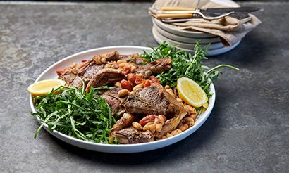 Smoked Lamb Shoulder with Coriander Sauce