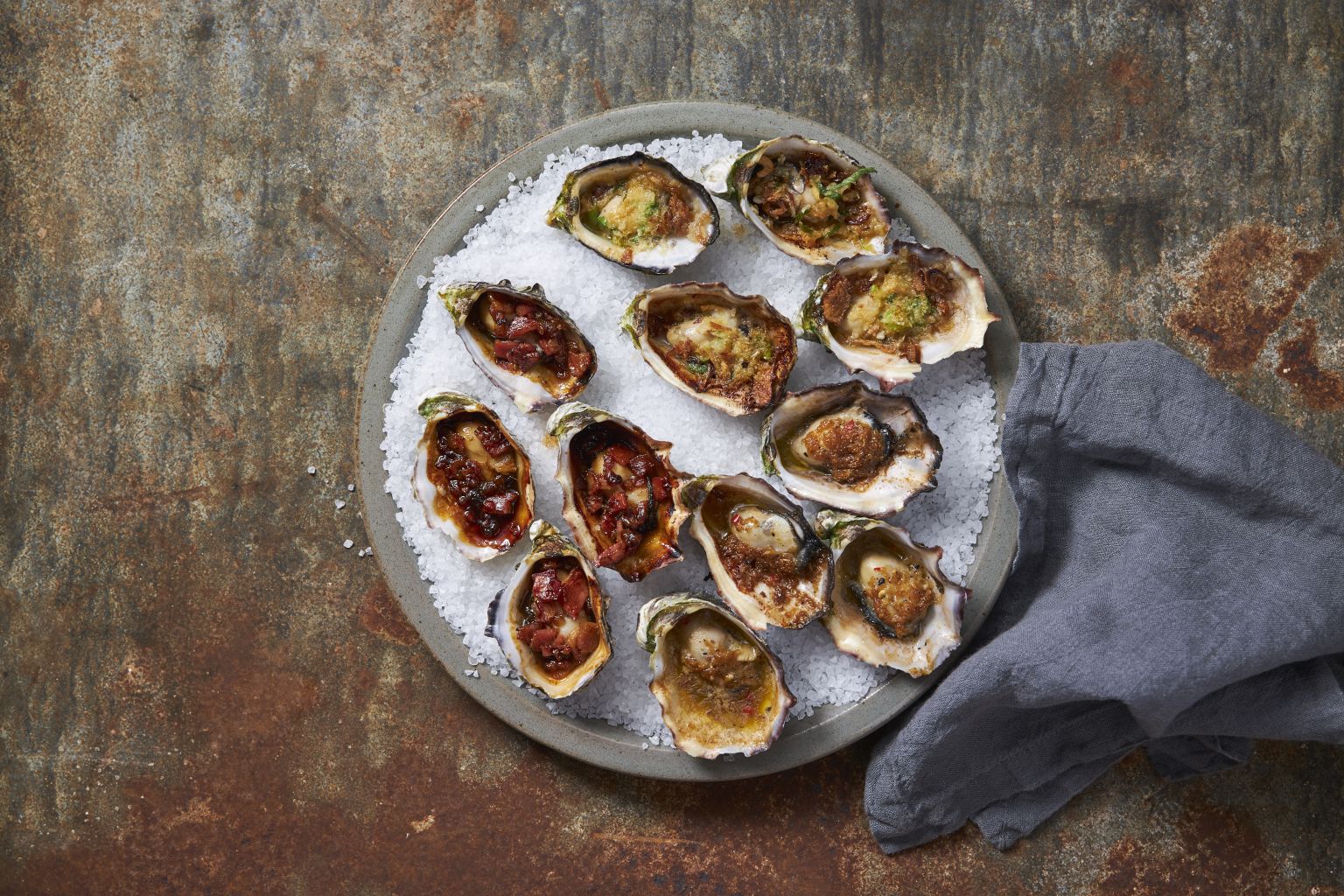 Barbequed Oysters Three Ways - Farm to Fork