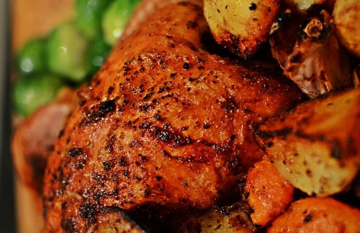 Cajun Roast Chicken & Roast Vegetables