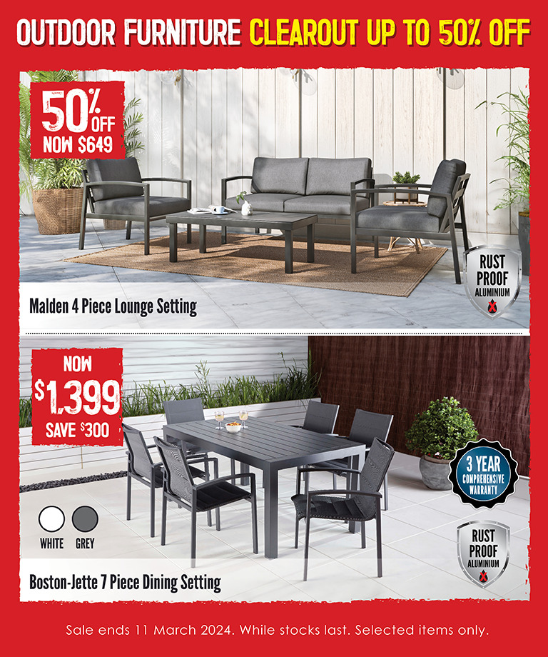 Up to 50% off Outdoor Furniture