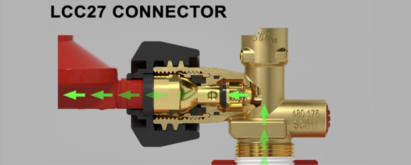 New LPG Cylinder Connection LCC27