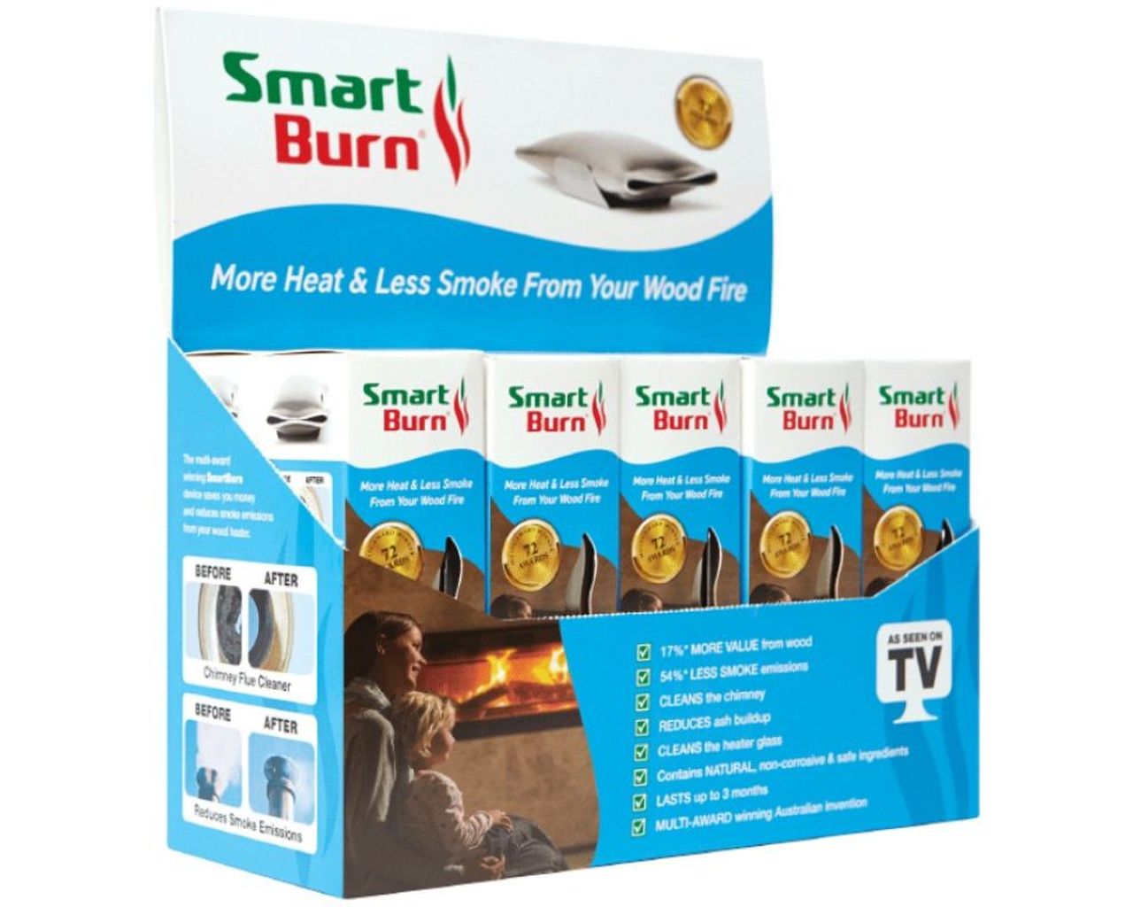 Smart Burn Chimney Flue & Glass Fireplace Cleaner, , hi-res image number null